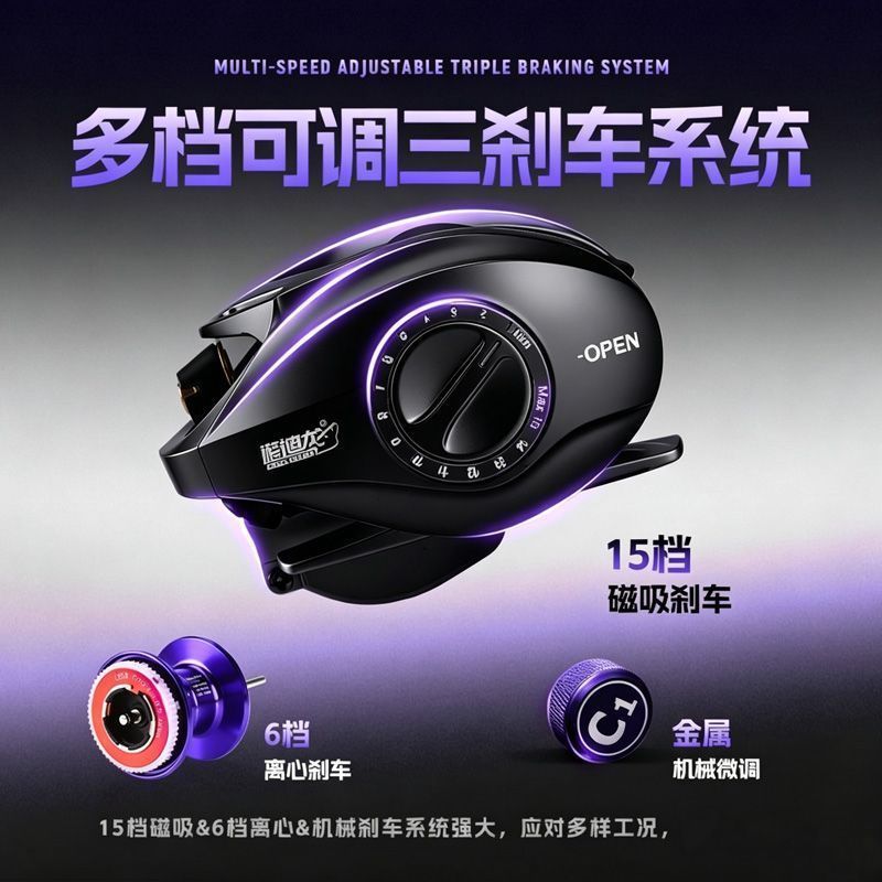 بكرة صيد C1 بنظام 3 فرامل مضاد - مراجعة Ice Fishing Reel وسعره